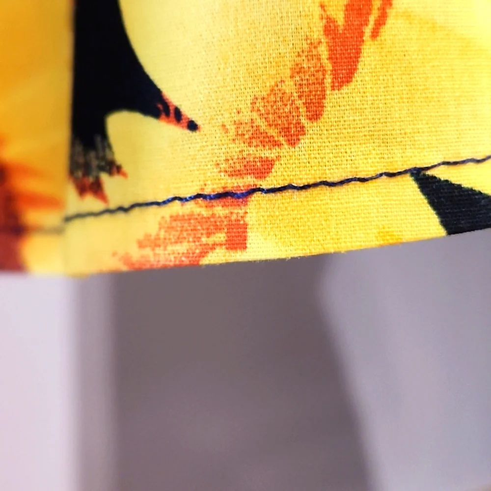 NEW GIRLS LONG SLEEVES SUNFLOWER DRESS. SIZE 9-12 MONTHS SPRING SUMMER DRESS. - Picture 3 of 8